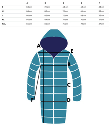 Winter oversize jacket with hood and fur NORDIC PUFF