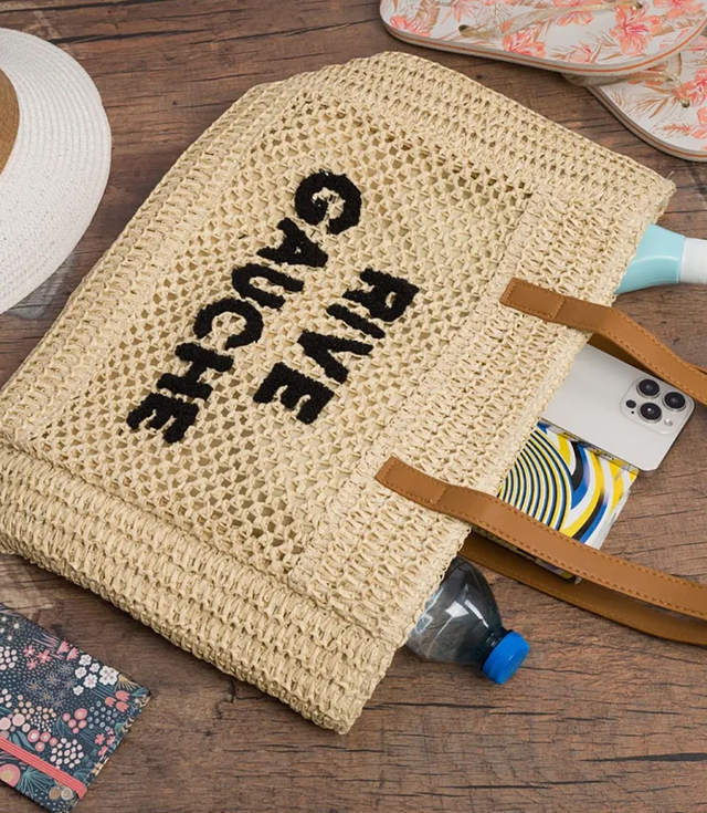 Torebka shopper boho z plecionki RIVE GAUCHE