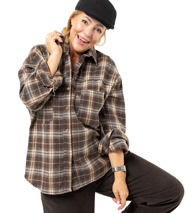 Timeless FRIDA plaid flannel shirt