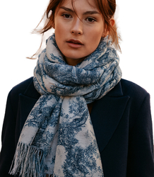 Women's scarf with floral pattern luxury 180x70