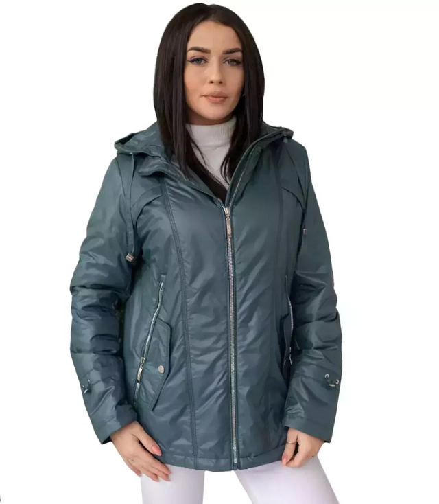 Women's transitional spring hooded jacket LUIZA