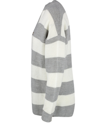 Warm and cozy women's sweater with wide stripes ZEFIRA