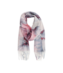 Women's floral pattern scarf 180x70