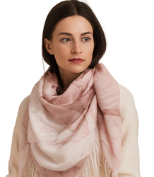 Women's scarf with floral pattern 100x100