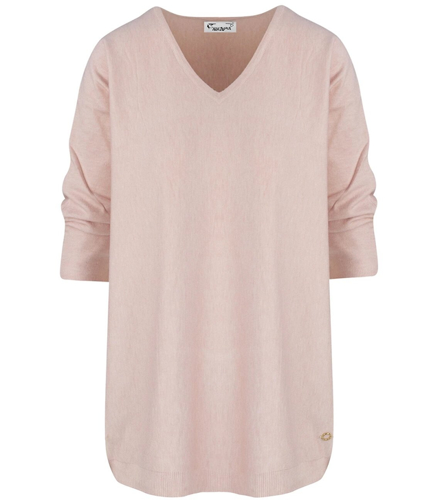 Classic warm women's heart sweater ROSALIA