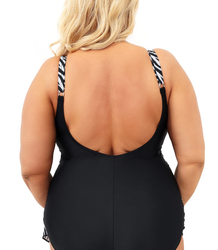 Swimsuit with extended jersey