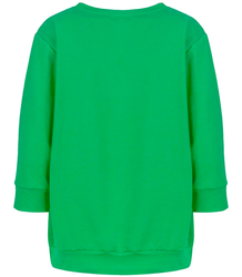 Thin cotton boxy sweatshirt neckline MINIE