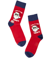 Men's Christmas socks - winter, warm, Christmas patterns