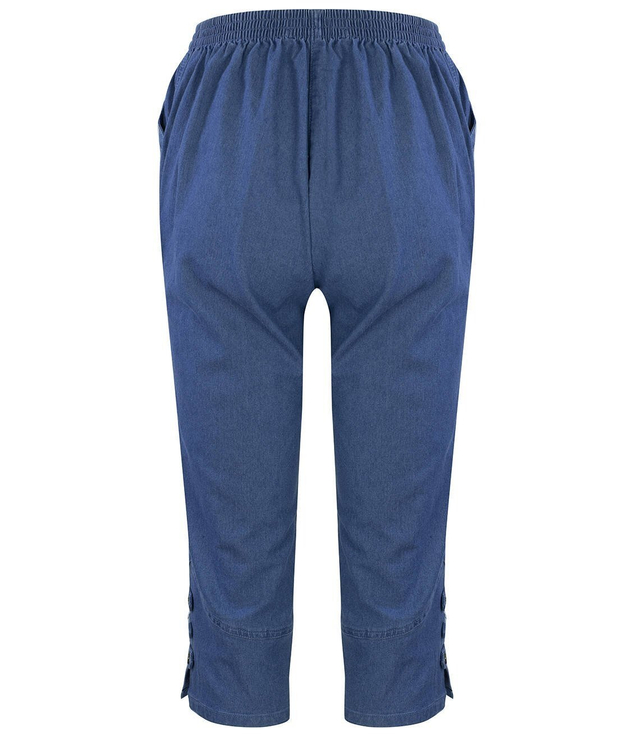 RYBACZKI Cienkie spodnie JEANS za kolano