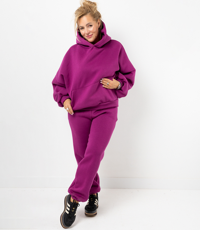 Warm thick tracksuit set sweatshirt + pants STELLA