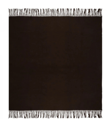 One-color shawl shlik scarf with fringe GRACE