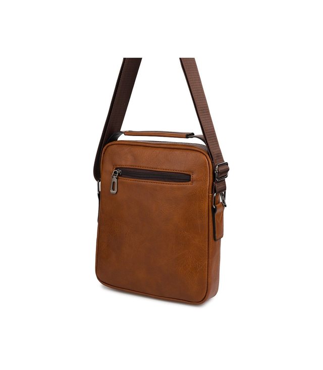 Męska MAŁA prostokątna torba usztywniana elegancka