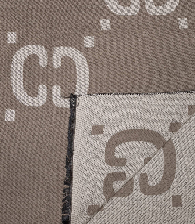 Szal szalik tkana chusta wzór CC dwustronny