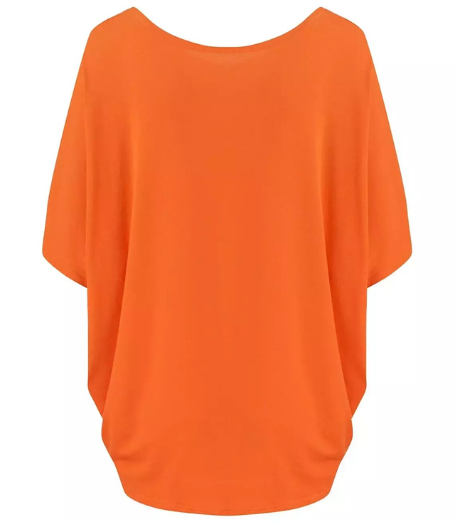 Classic comfortable smooth oversize blouse loose elastic