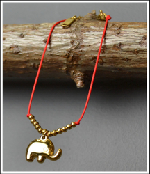 ELEPHANT red lucky bracelet