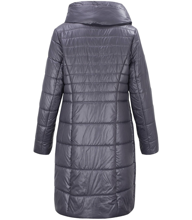 Long elegant quilted insulated coat for women AMELIA