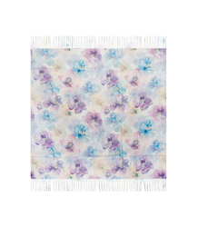 Women's scarf with floral pattern 100x100