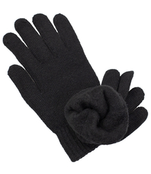 Black men's five-finger gloves 