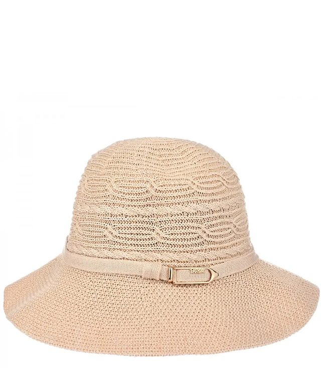 Braided BUCKET HAT with decorative headpiece and buckle