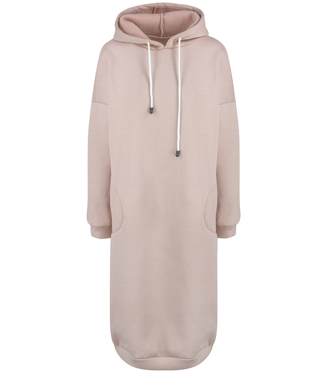 Warm Women's Sweatshirt Oversize Cotton Dress INEZ