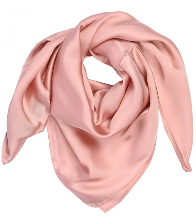 Delicate smooth scarf shawl single color elegant 70x70 cm