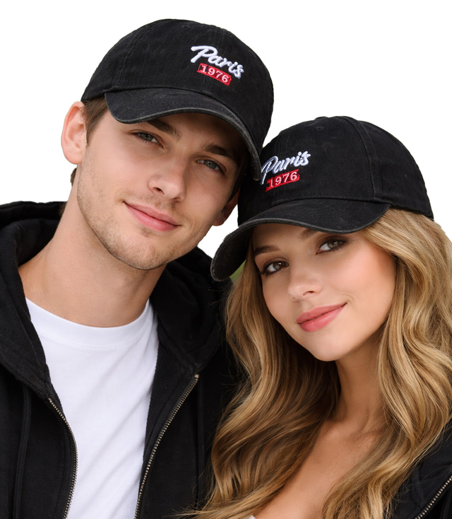 PARIS baseball cap with decorative patch