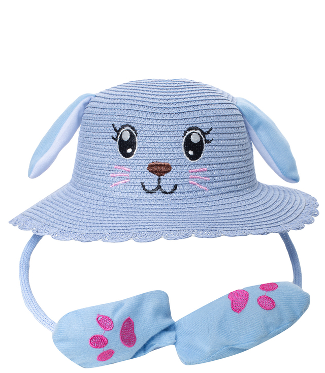 Children's hat with a dog's face and lifting ears