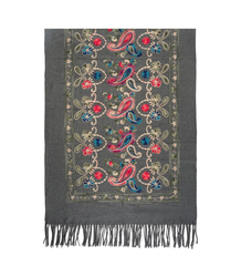 Women's scarf with floral ornament stylish