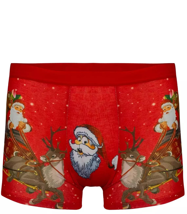 Men's Christmas Boxer Santa Claus PLUS SIZE