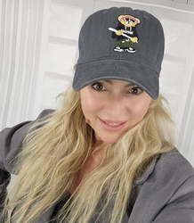TEDDY bear embroidered baseball cap 