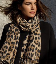 Women's scarf with leopard fashion pattern 180x70