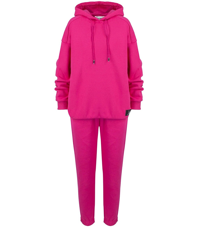 Oversize smooth cotton sports tracksuit MARGARET