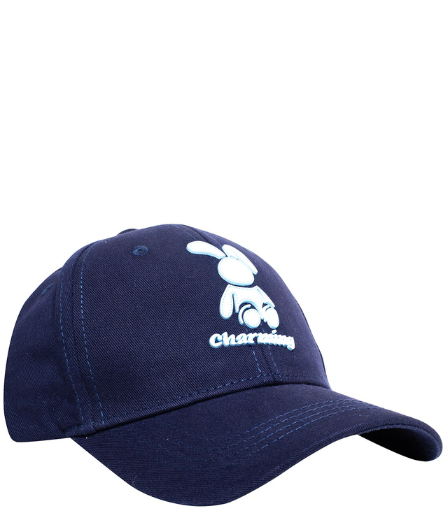 Children's baseball cap decorated with a bunny patch