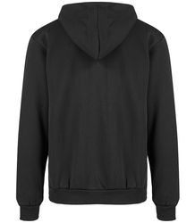 Men's warm unbuttoned hoodie single color with embroidery