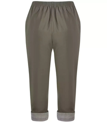 3/4 stripe thin elasticated trousers