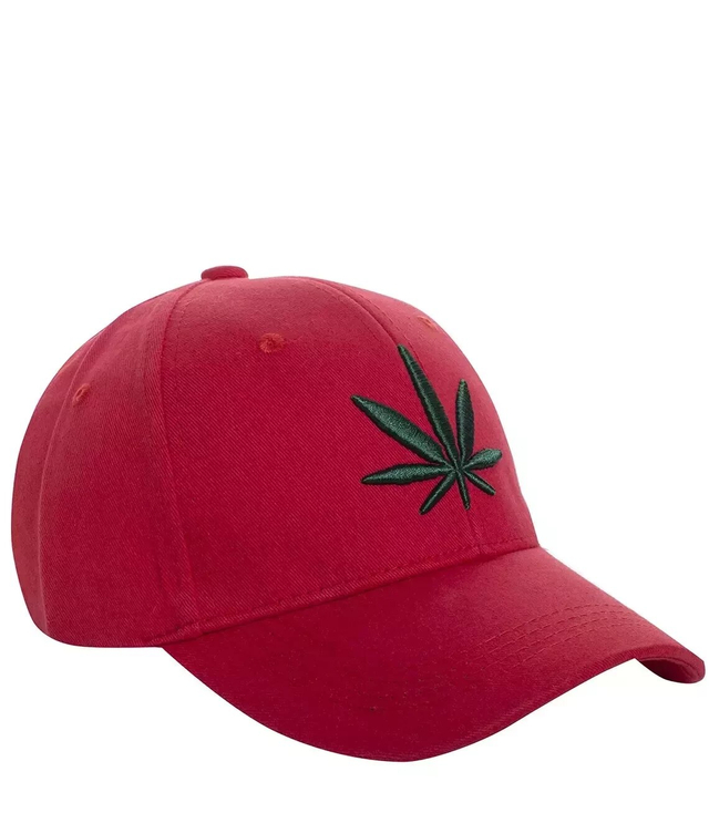 Iconic cap with a peak HERBS EMBROIDERY