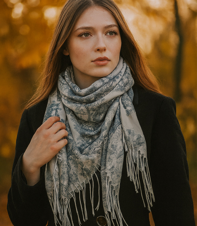 Sling with stylish spring pattern 100x100