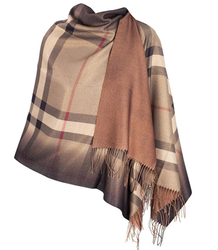 Błyszczący Szal w kratę BURBERRY 
