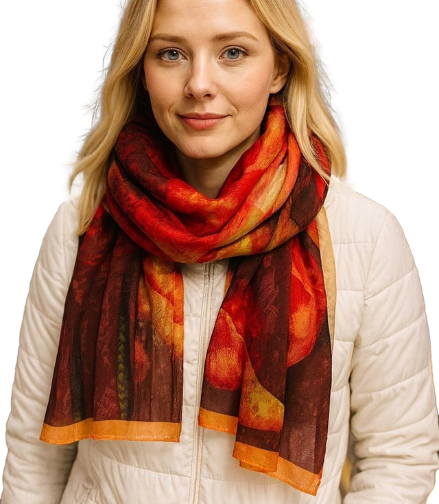 Women's patterned shawl 70x180