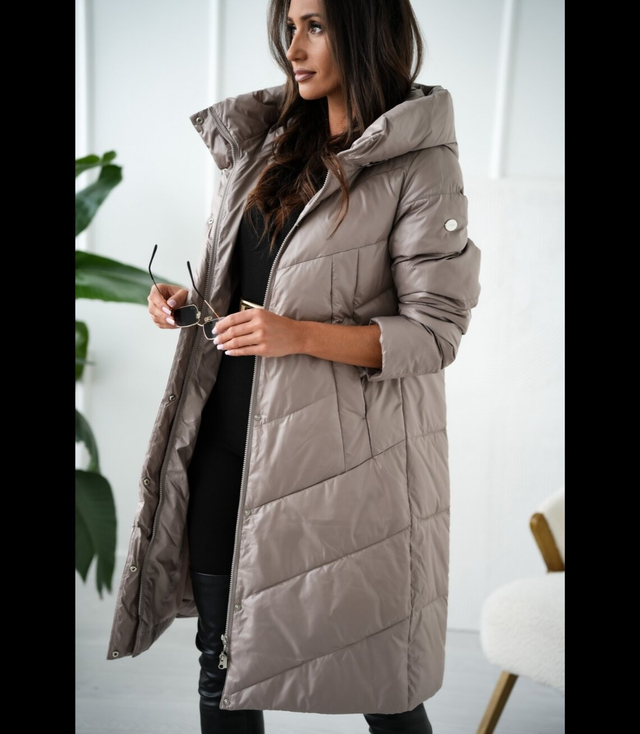 Warm women's winter coat Quilted Insulated MATYLDA