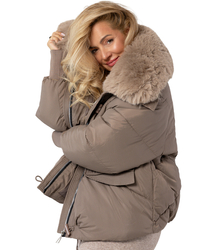 IRMA winter bomber jacket with detachable sheepskin jacket