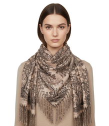 Fashionable women's tassel scarf women's elegant shawl