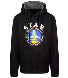 Hoodie with STAR kangaroo print