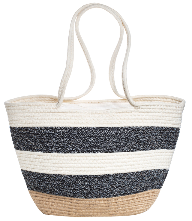 Mega large summer beach bag braided cotton