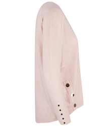 Classic smooth women's sweater with buttons MARIA