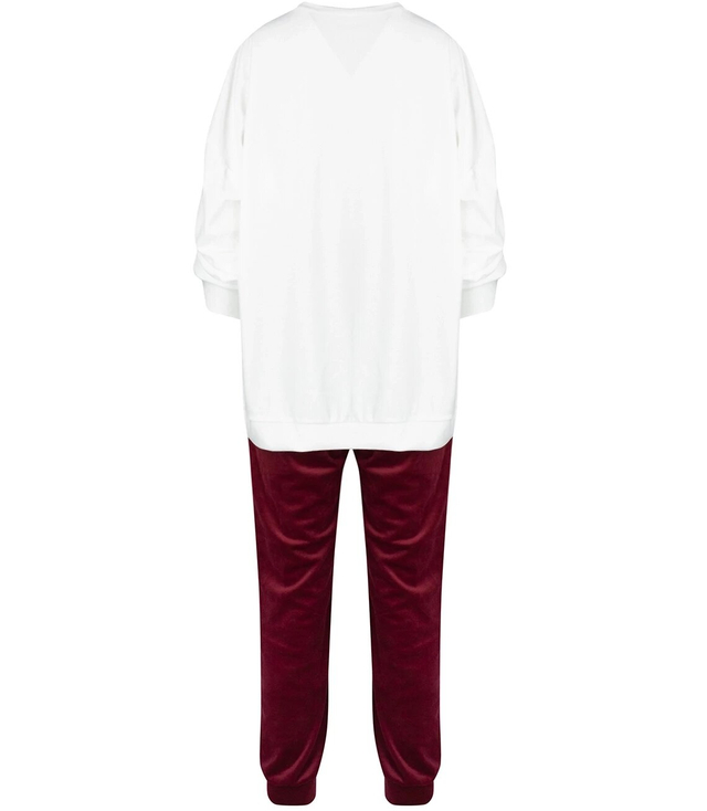Women's velor tracksuit set Warm M MIA print