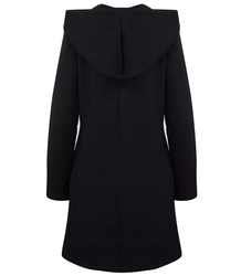 Long sweatshirt overlay asymmetric BASIC zipper
