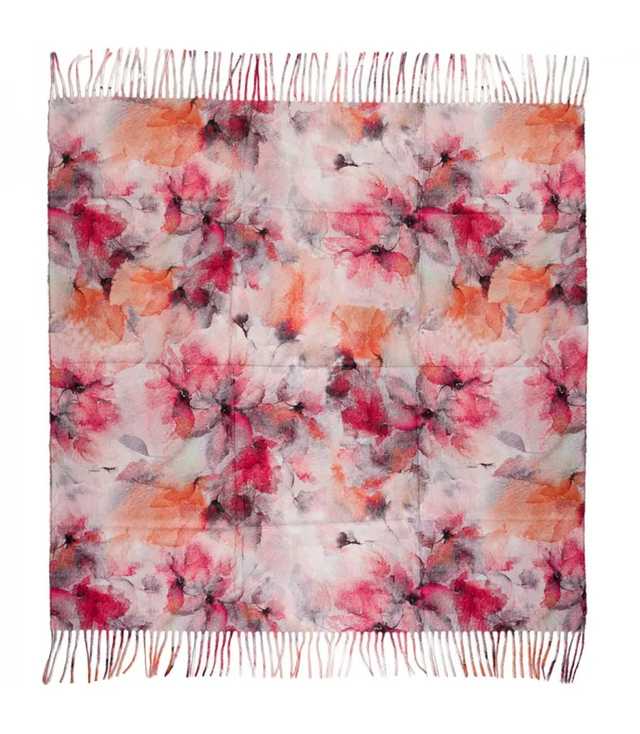 Delicate elegant women's shawl shawl with tassels