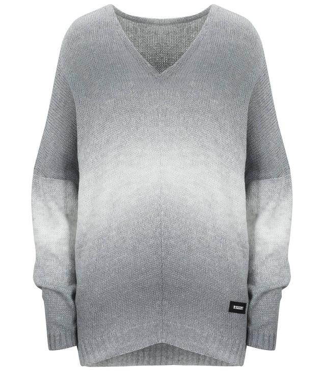 Warm women's oversize sweater beautiful OMBRE