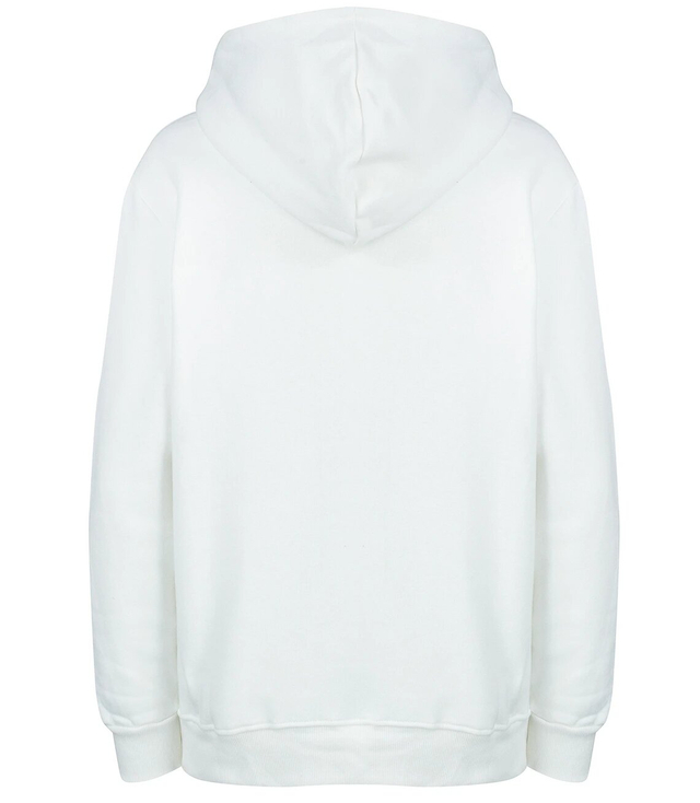 Warm plain oversize sweatshirt with kangaroo hood KAREN